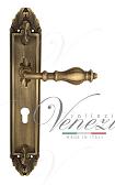 Дверная ручка Venezia на планке PL90 мод. Gifestion (мат. бронза) под цилиндр