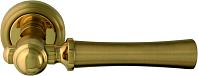 Дверная ручка Melodia мод. Carlo 283V на розетке 50V (матовая латунь/ латунь)