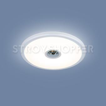Встраиваемый точечный светодиодный светильник 9912 LED 6+4W WH белый