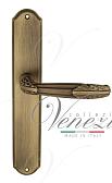 Дверная ручка Venezia на планке PL02 мод. Angelina (мат. бронза) проходная