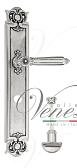 Дверная ручка Venezia на планке PL97 мод. Castello (натур. серебро + чернение) сантехн